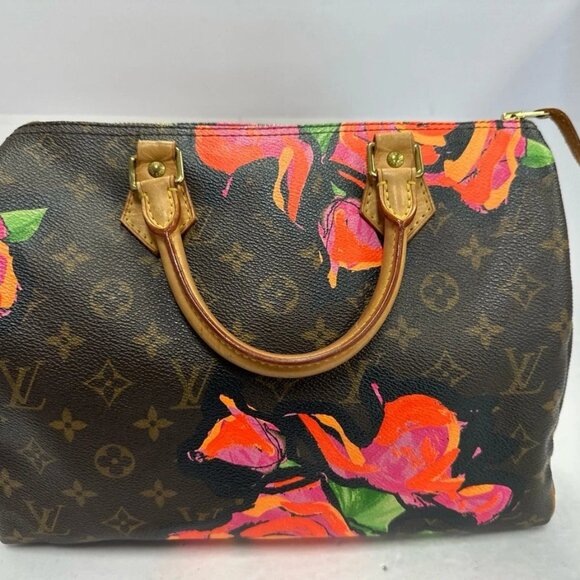 Louis Vuitton Stephen Sprouse Speedy 30 Graffiti Roses Monogram Pink - Picture 5 of 12